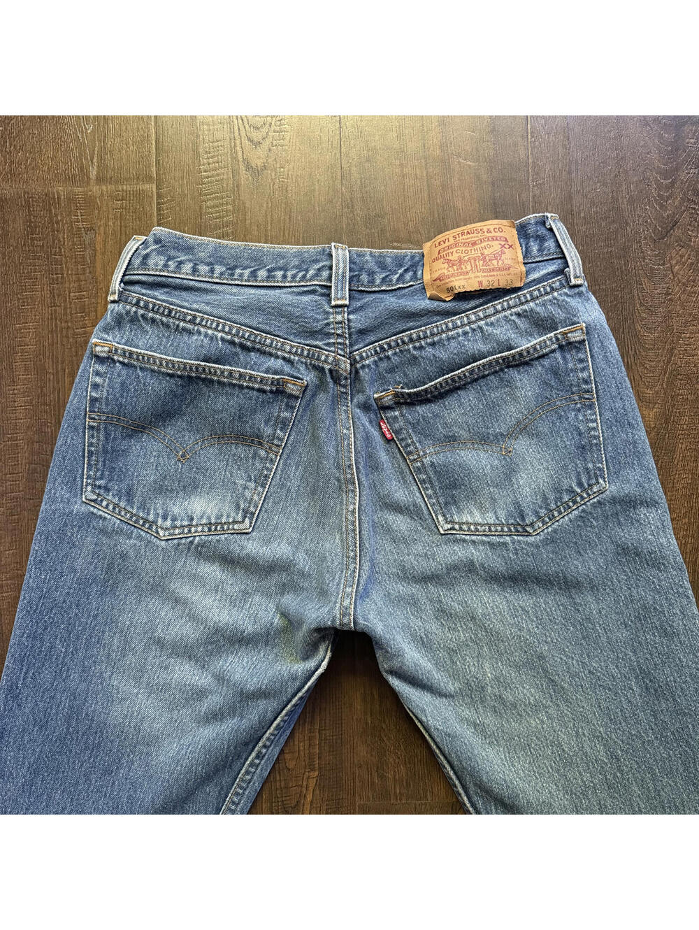 Vintage Levi 501 Jeans 1997 32x33 (30x29) USA Buttonfly Cotton Men Unisex